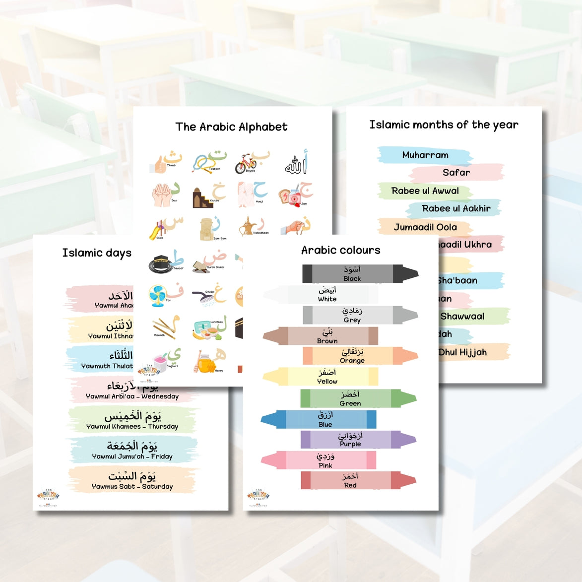 Arabic Basics A3 Chart Set