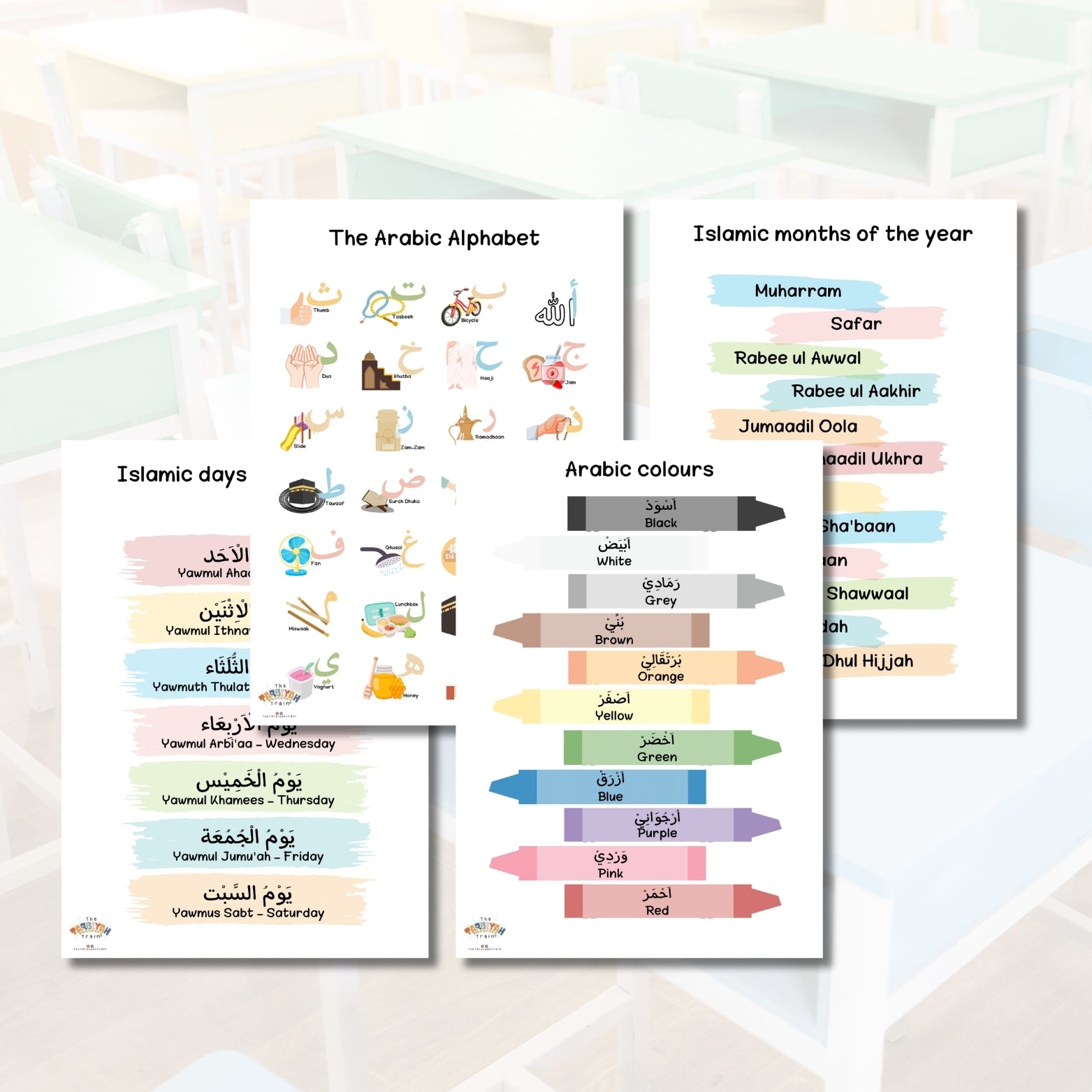 Arabic Basics A3 Chart Set