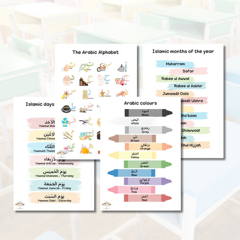 Arabic Basics A3 Chart Set