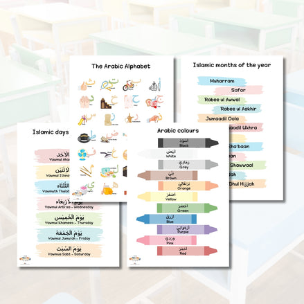 Arabic Basics A3 Chart Set