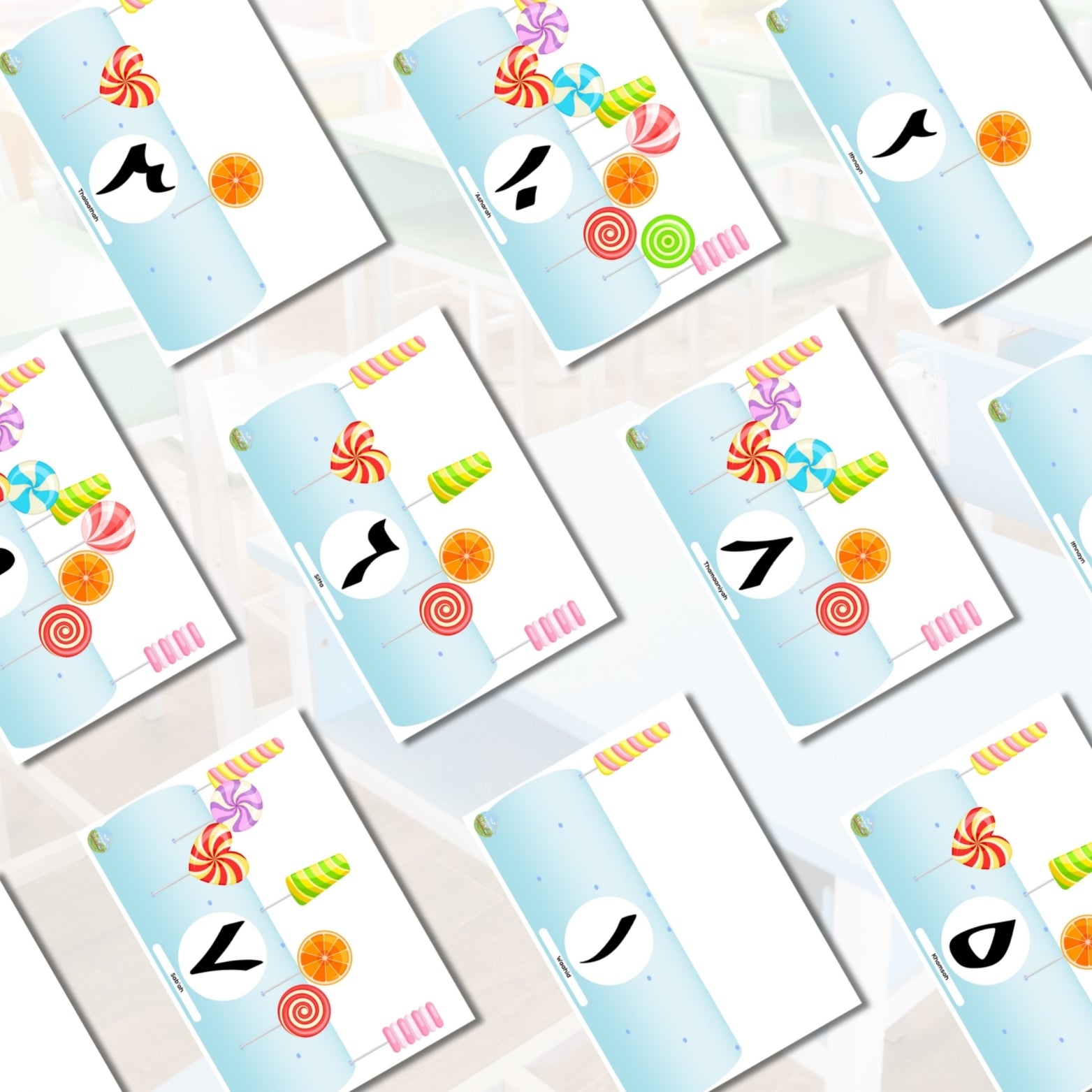 Arabic Counting 1-10 Flashcards