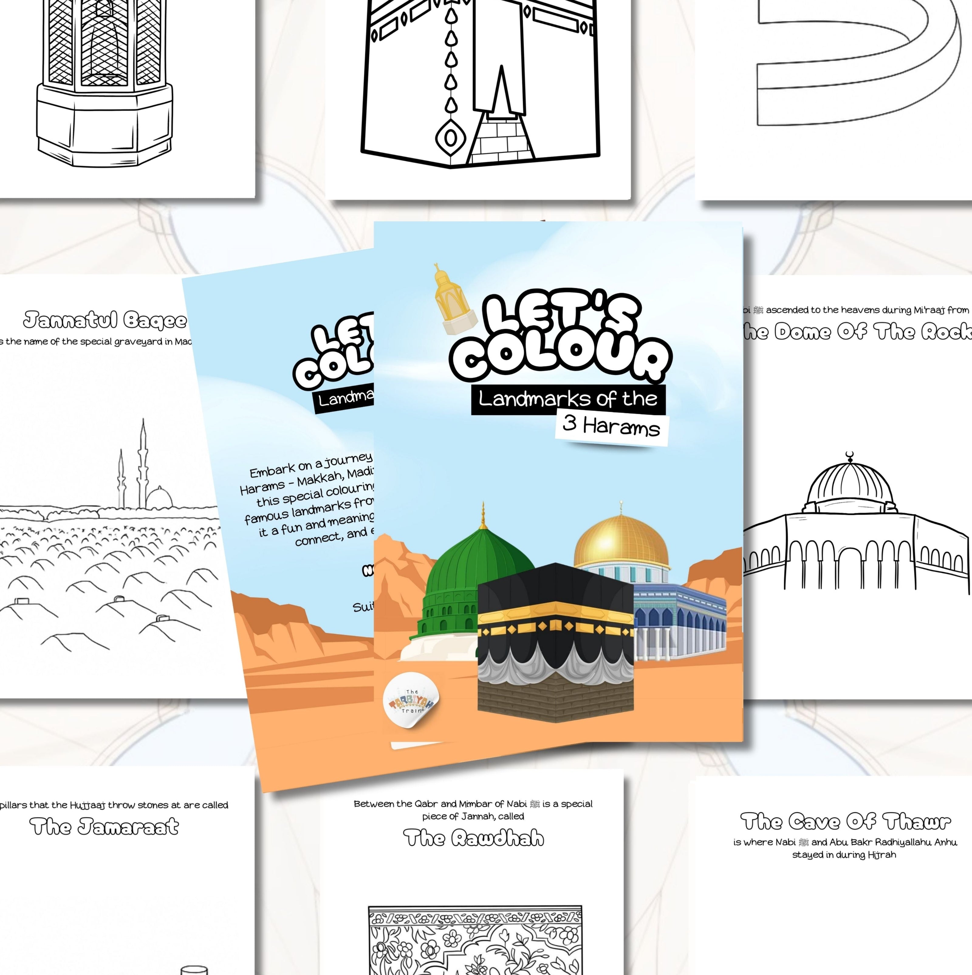 Let's Colour Landmarks Of The 3 Haram