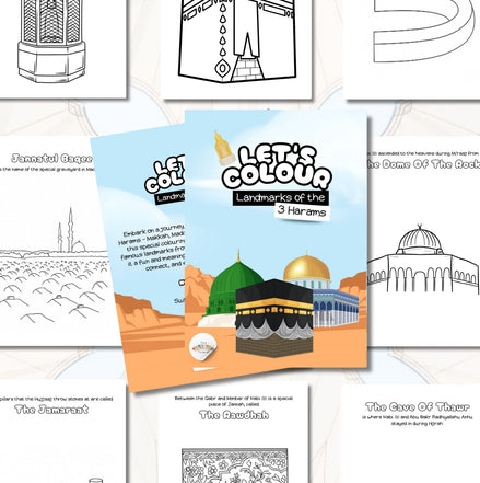 Let's Colour Landmarks Of The 3 Haram