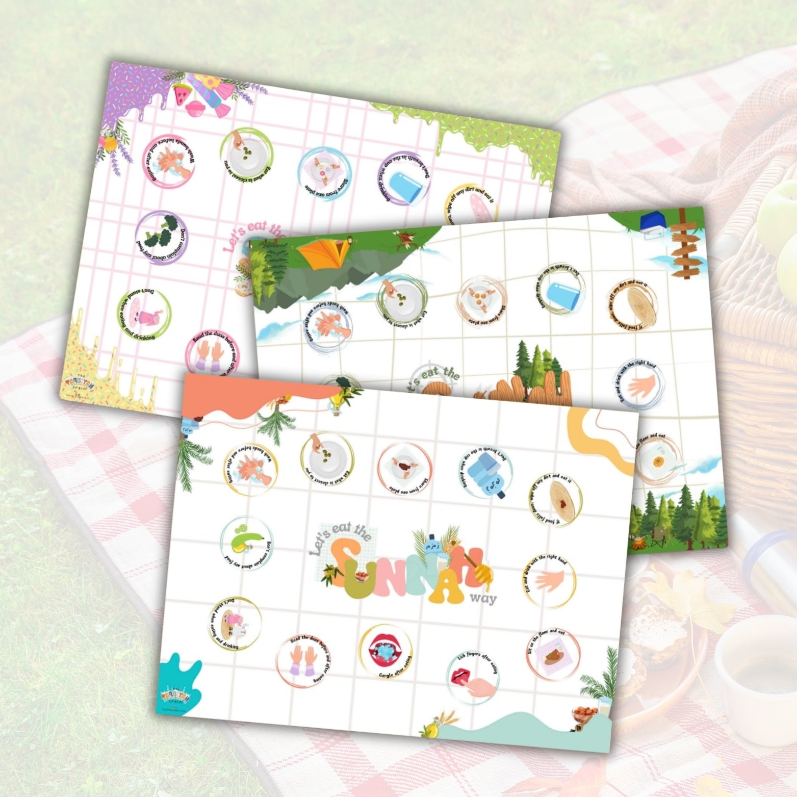 Kids Sunnah Eating Mats