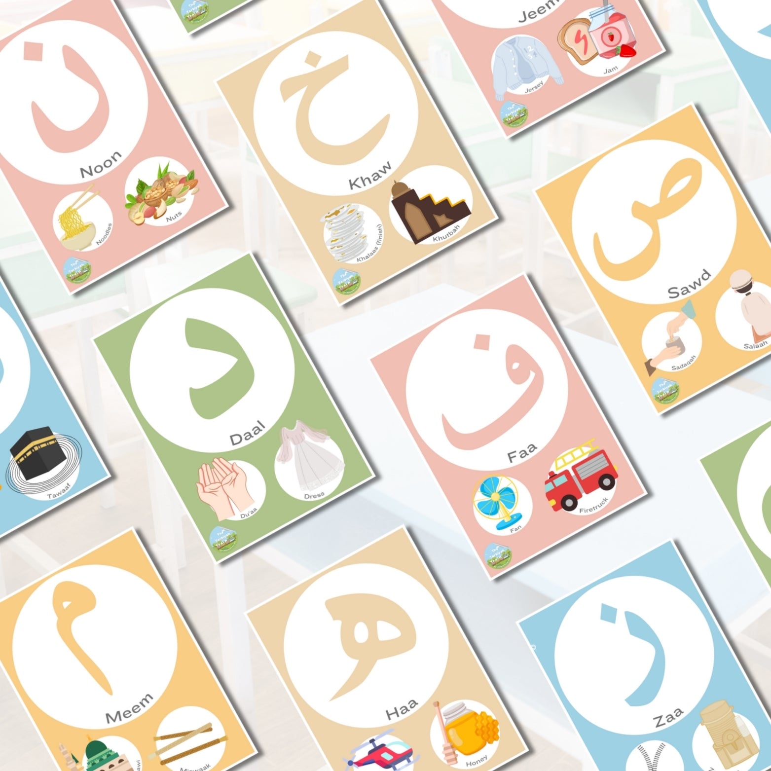The Arabic Alphabet Flashcards
