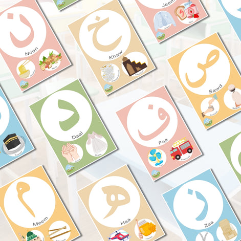 The Arabic Alphabet Flashcards