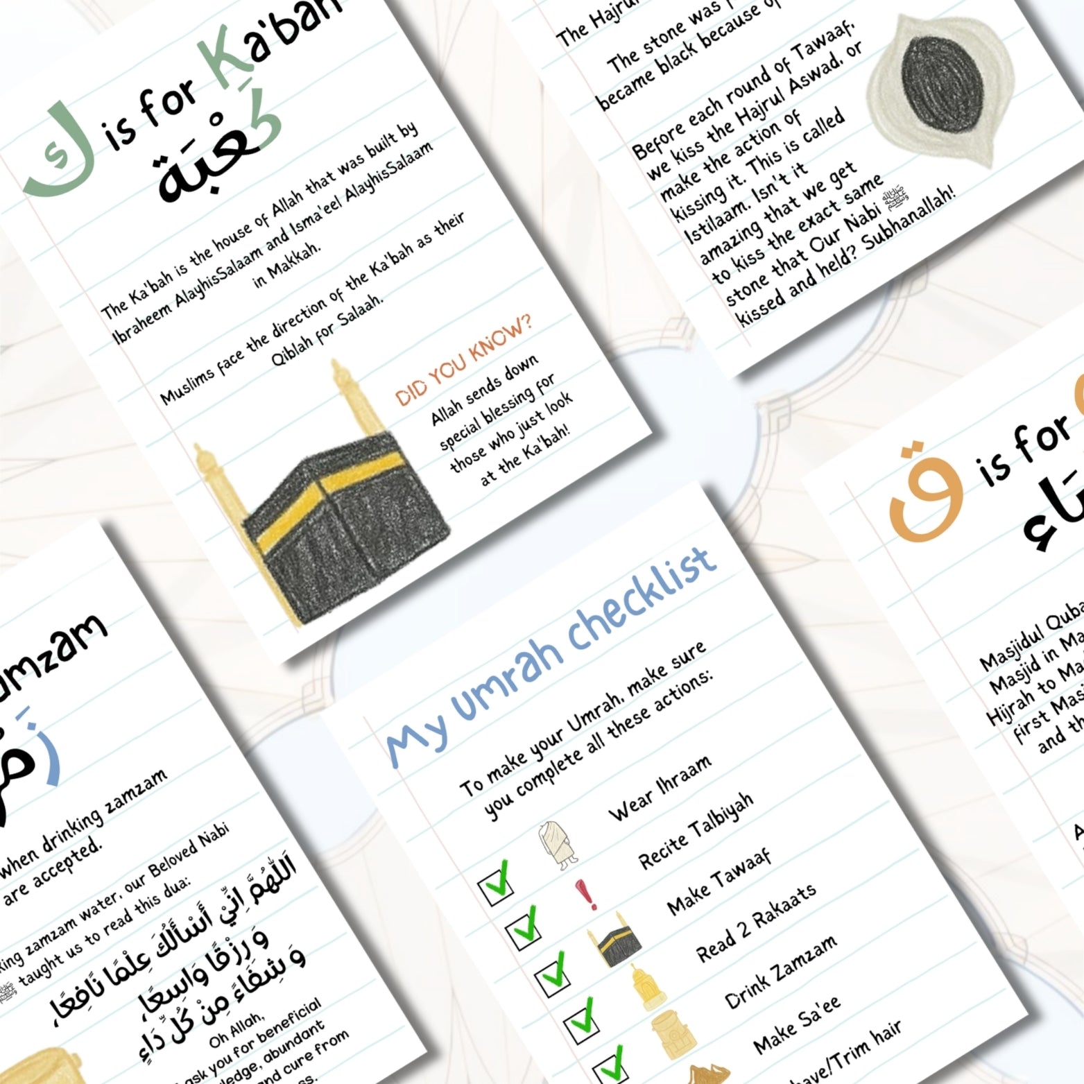 Kids Umrah Cards